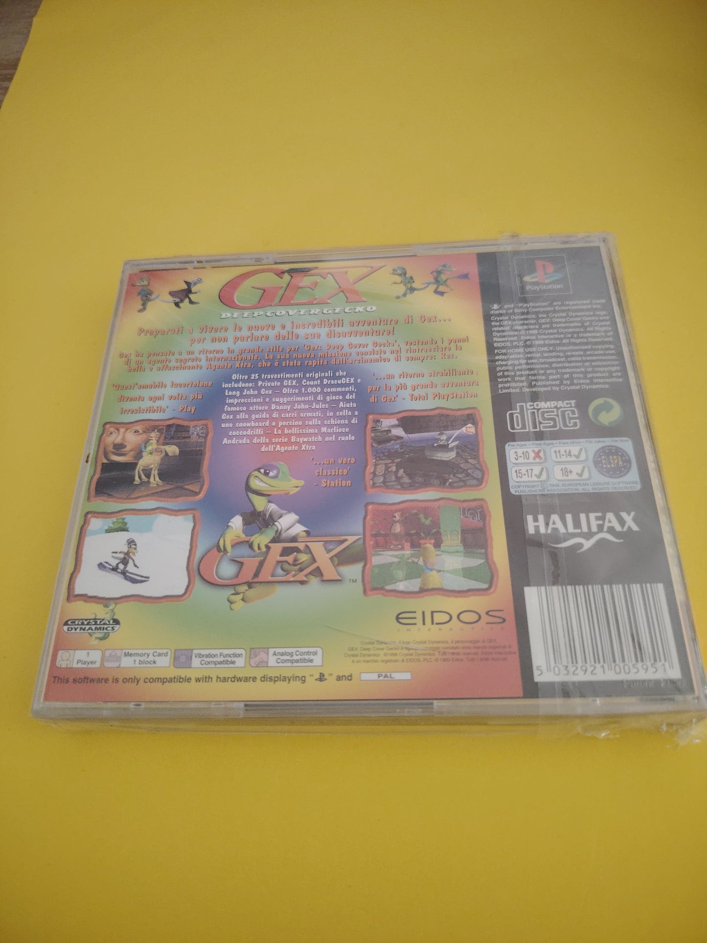 Gioco Playstation 1 Ps1 gex deep cover gecko