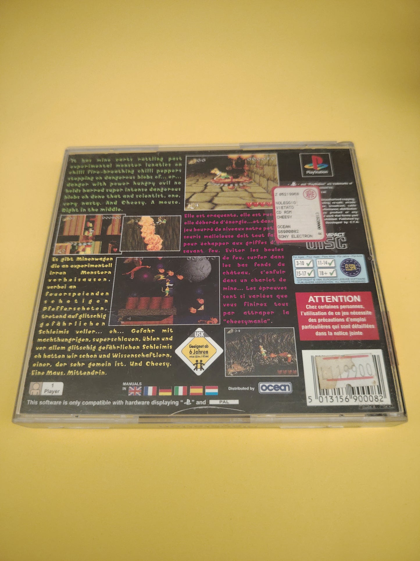 Gioco PlayStation 1 cheesy