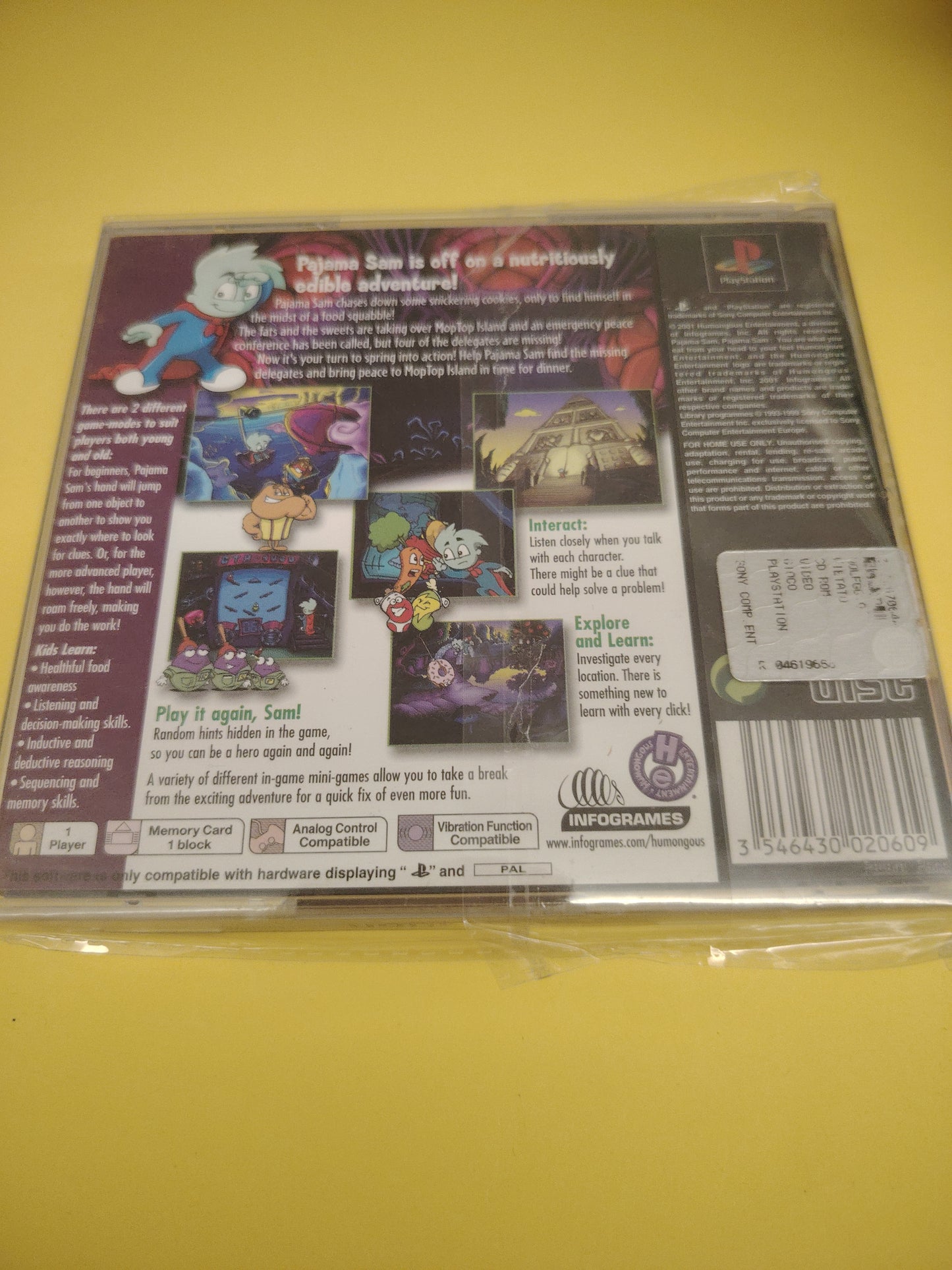 Gioco PlayStation 1 pajama Sam