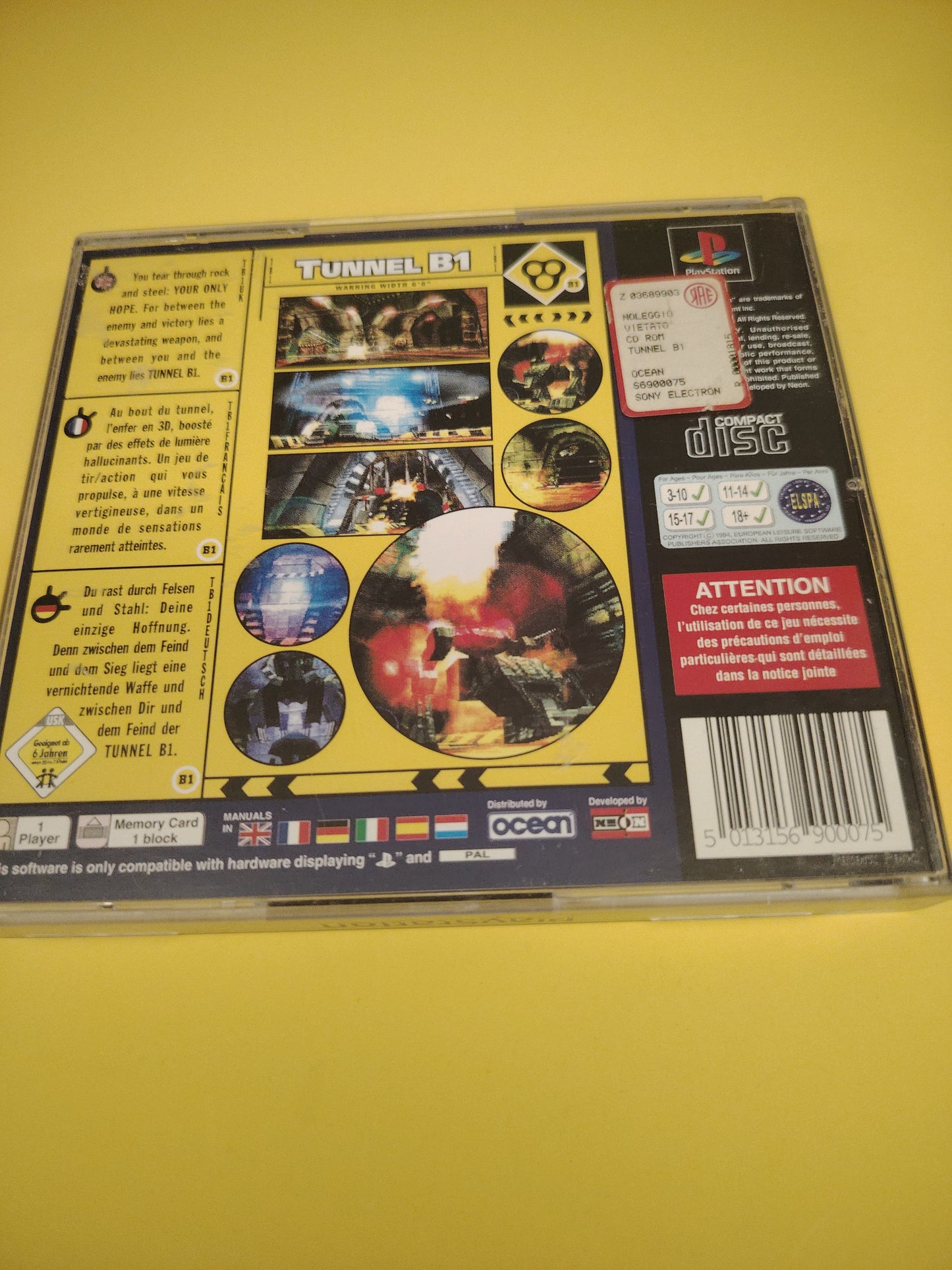 Gioco PlayStation 1 tunnel b1