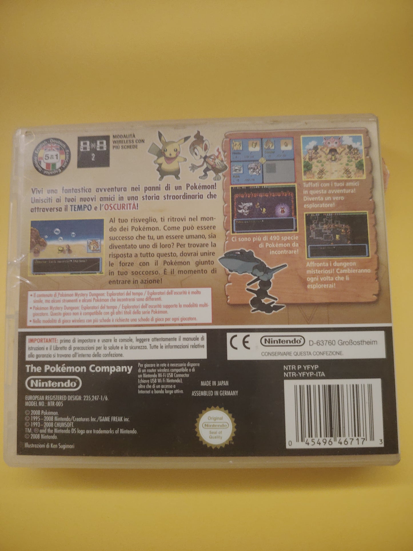 Gioco Nintendo DS Pokémon Mystery Dungeon Esploratori dell'oscurità