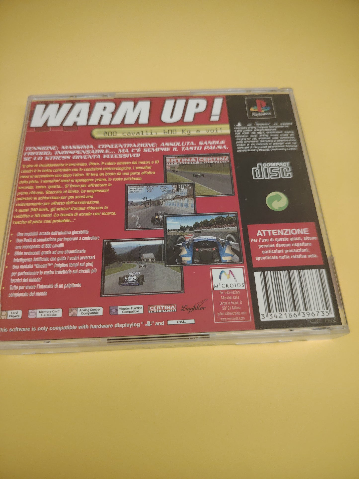 Gioco PlayStation 1 warm up