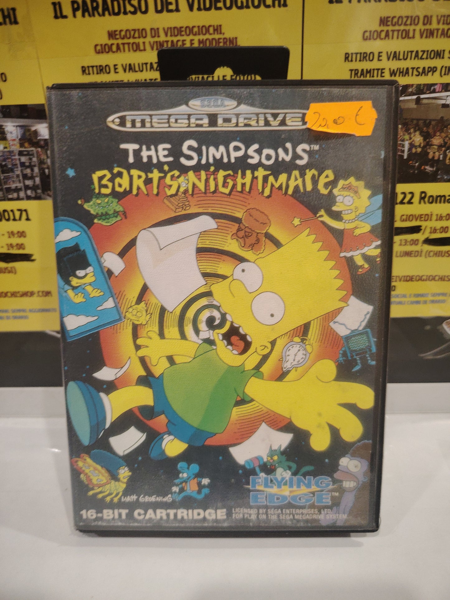 Gioco sega mega drive the Simpsons bart's nightmare