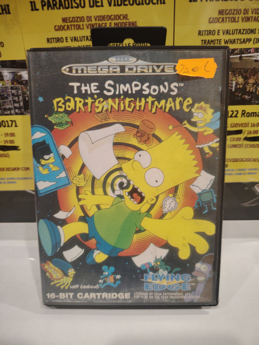 Gioco sega mega drive the Simpsons bart's nightmare
