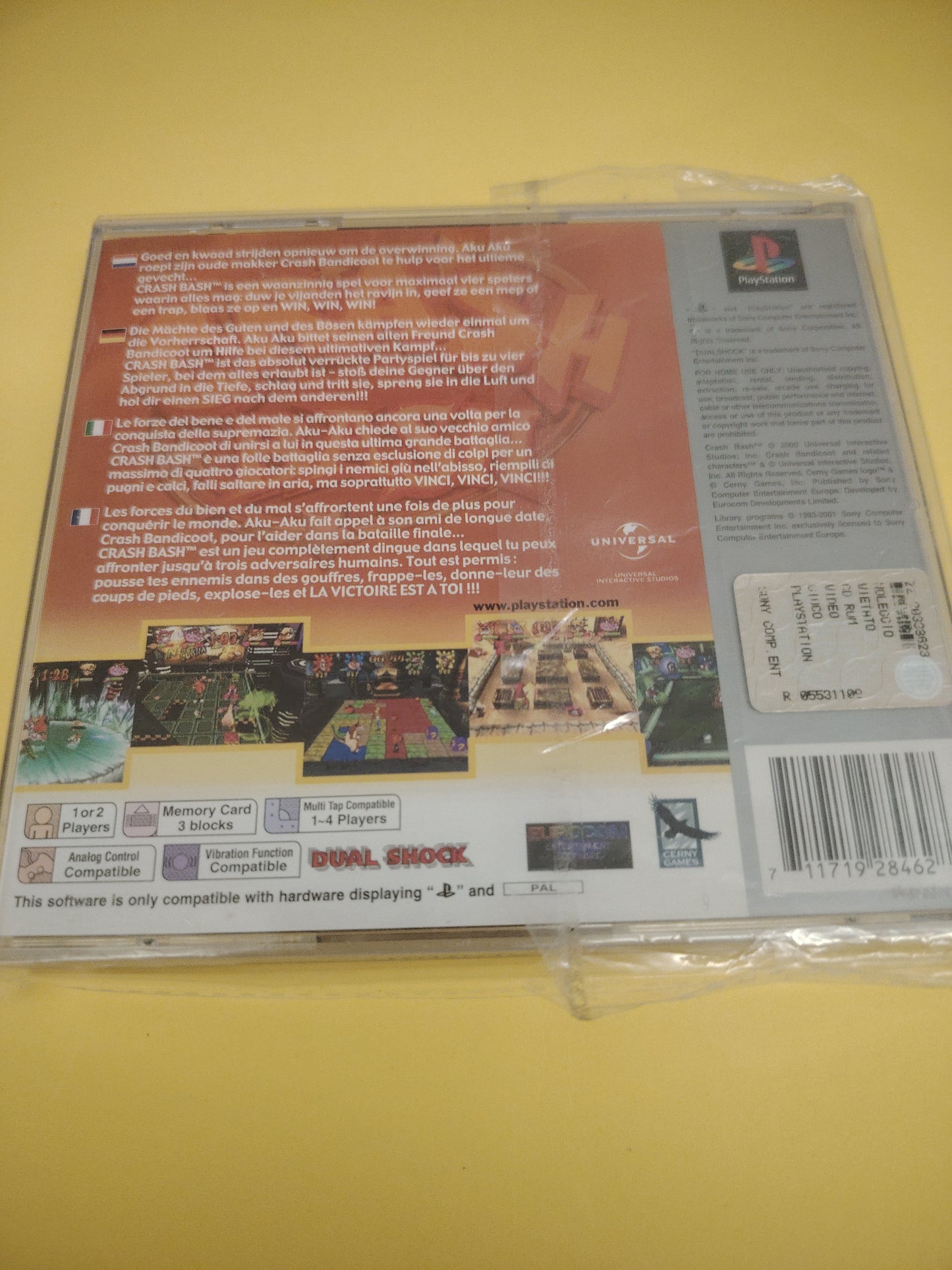 Gioco PlayStation 1 crash bash platinum