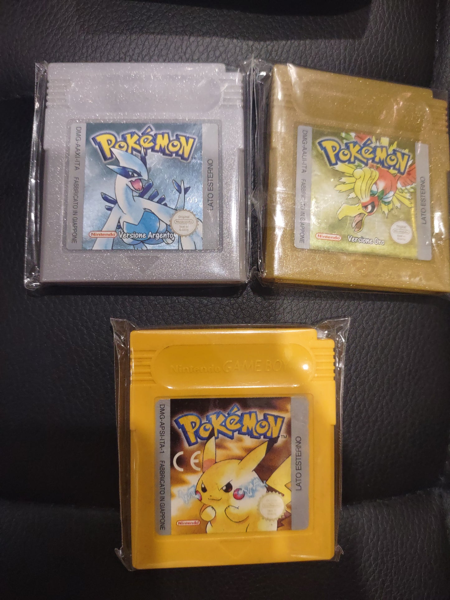 Lotto Gameboy 1 modello + 3 giochi Pokémon