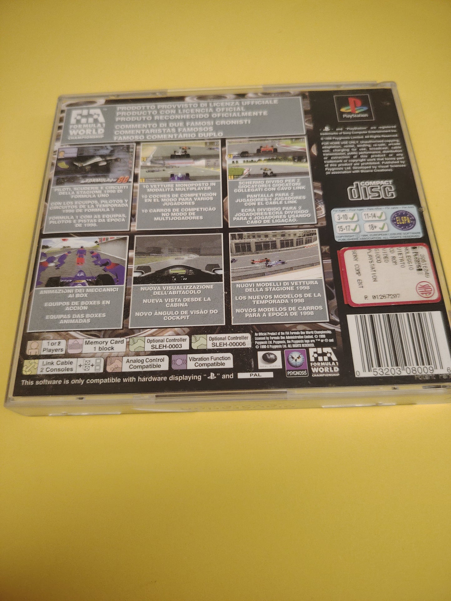 Gioco PlayStation 1 Formula 1 98