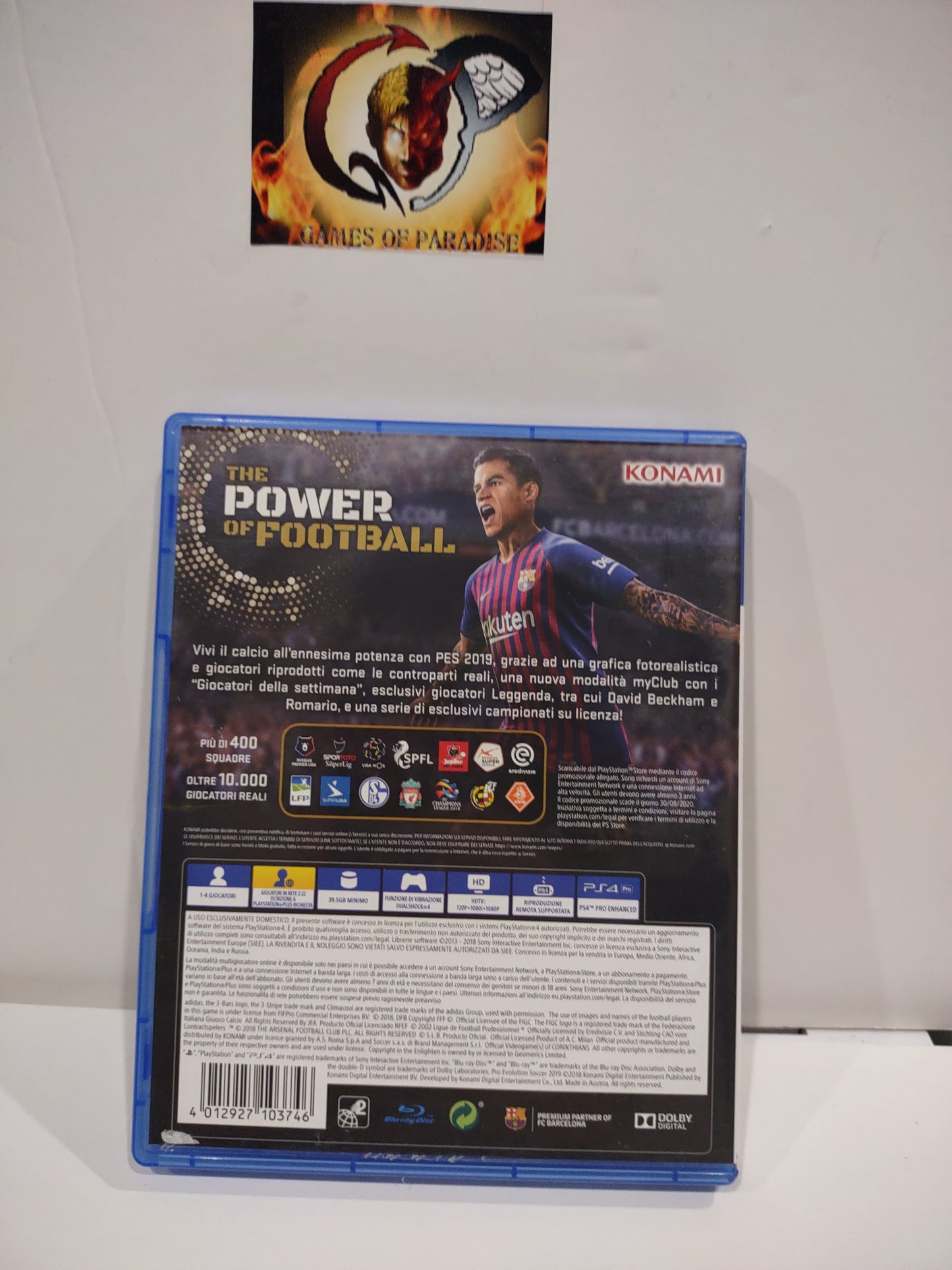 Gioco PS4 Pro Evolution soccer 2019 Pes konami PlayStation 4