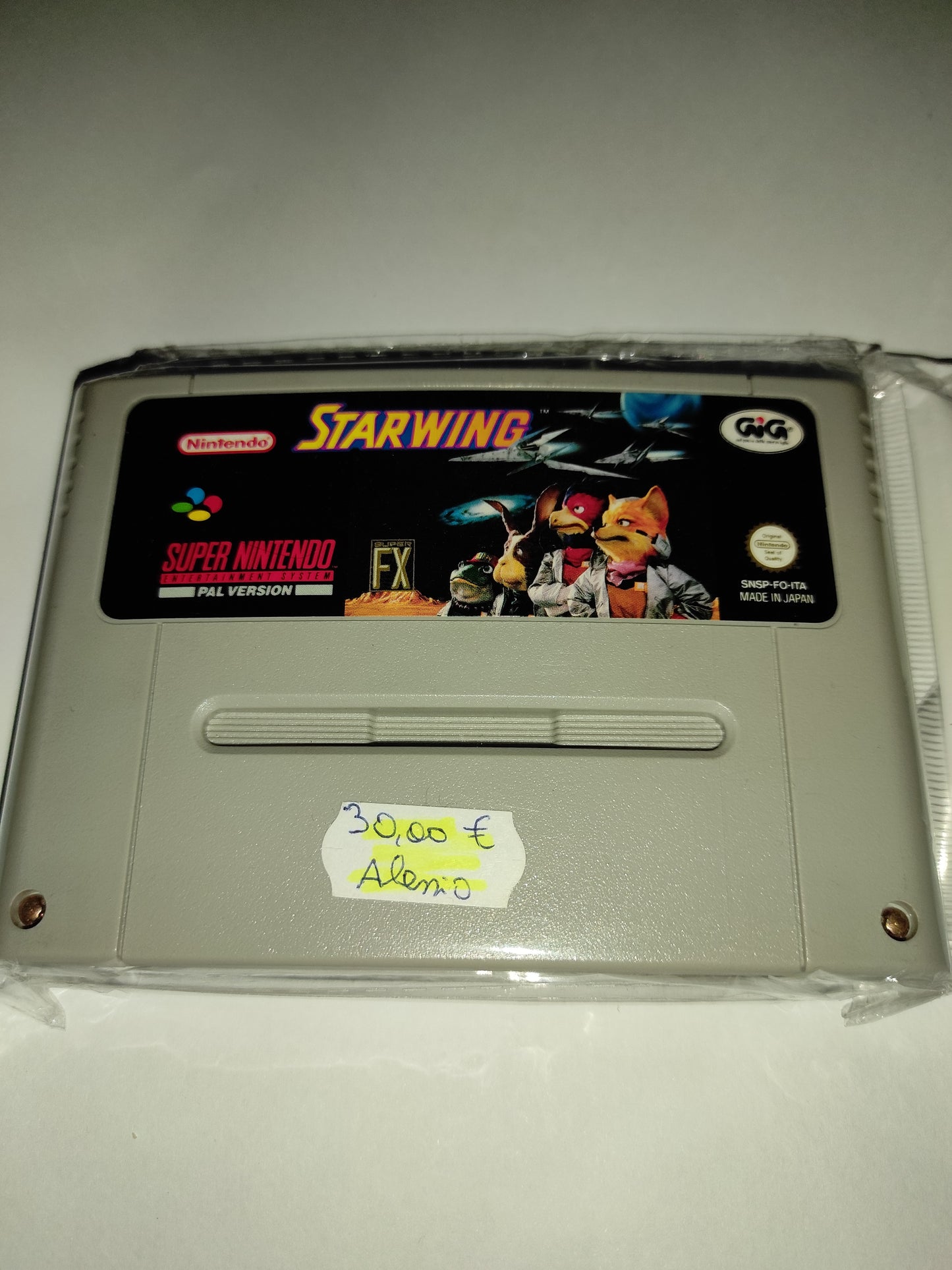 Gioco Nintendo Snes supernintendo starwing PAL gig