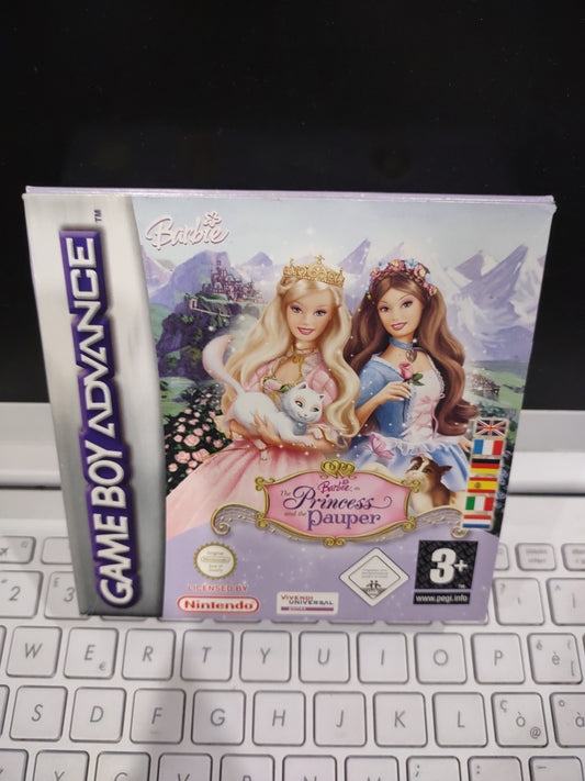 Gioco game boy Advance Barbie the princess and the pauper Nintendo
