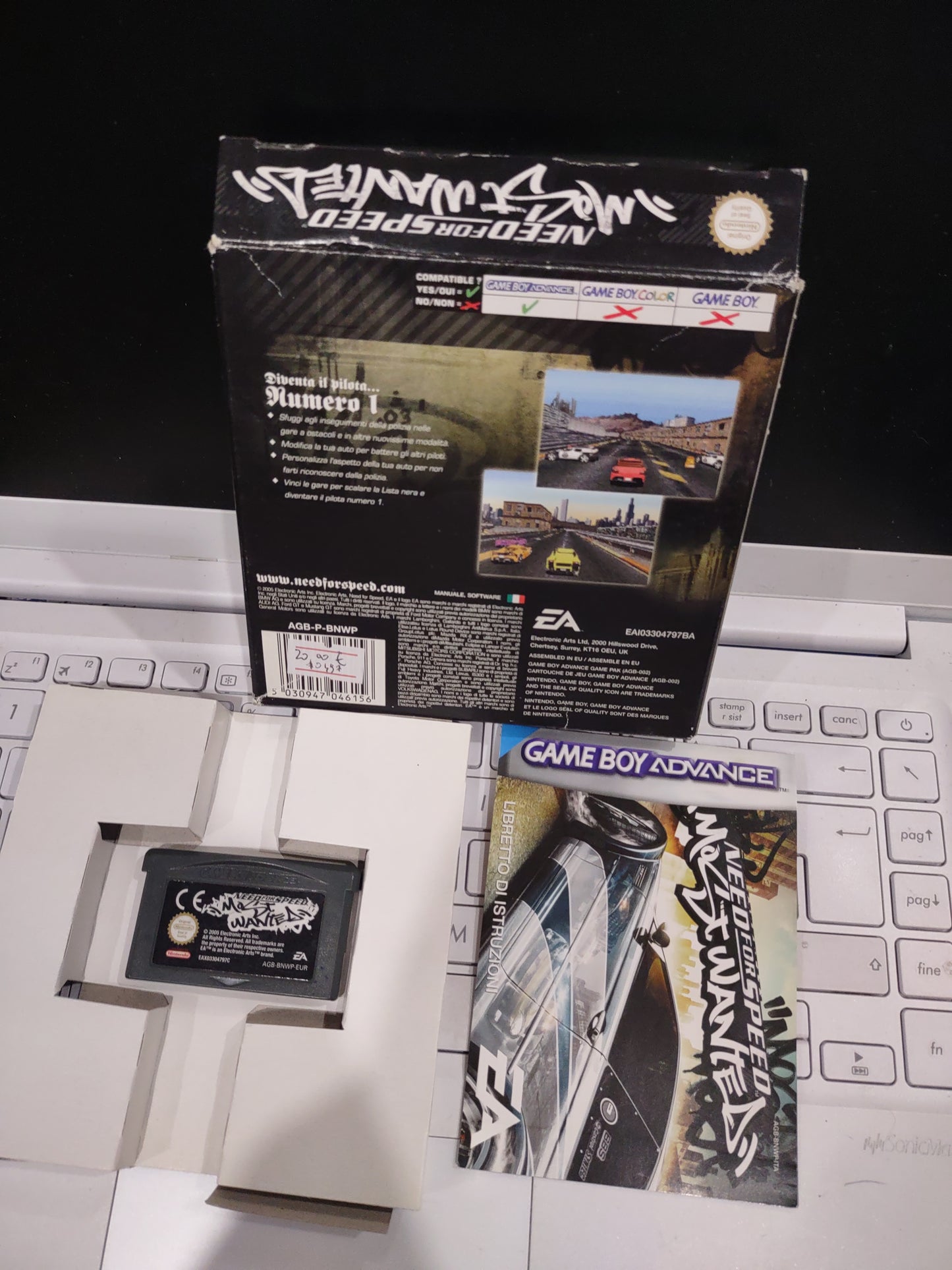 Gioco Nintendo game boy Advance Need for Speed most wanted