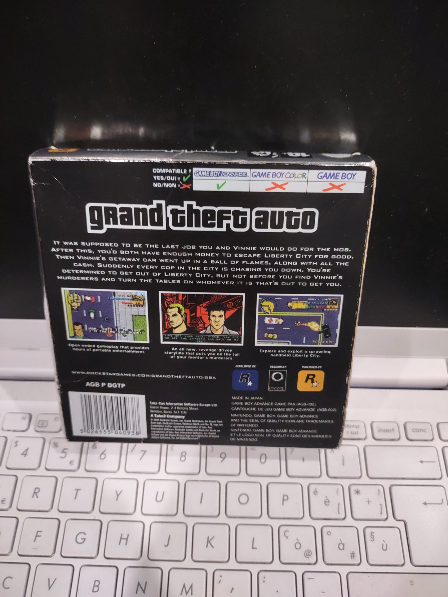 Gioco Nintendo game boy Advance GTA Grand theft auto Eur