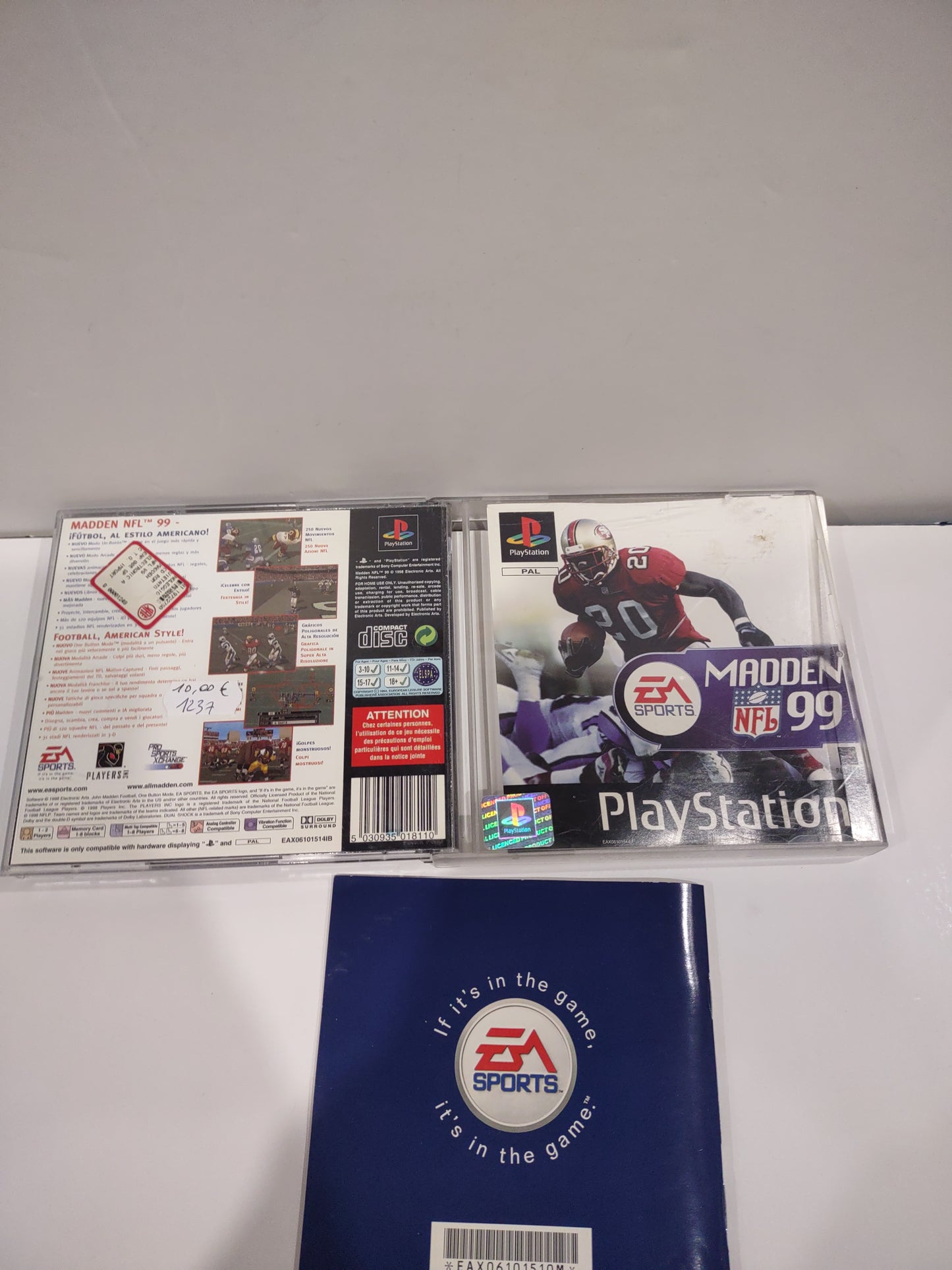 Gioco ps1 PlayStation NFL madden 99