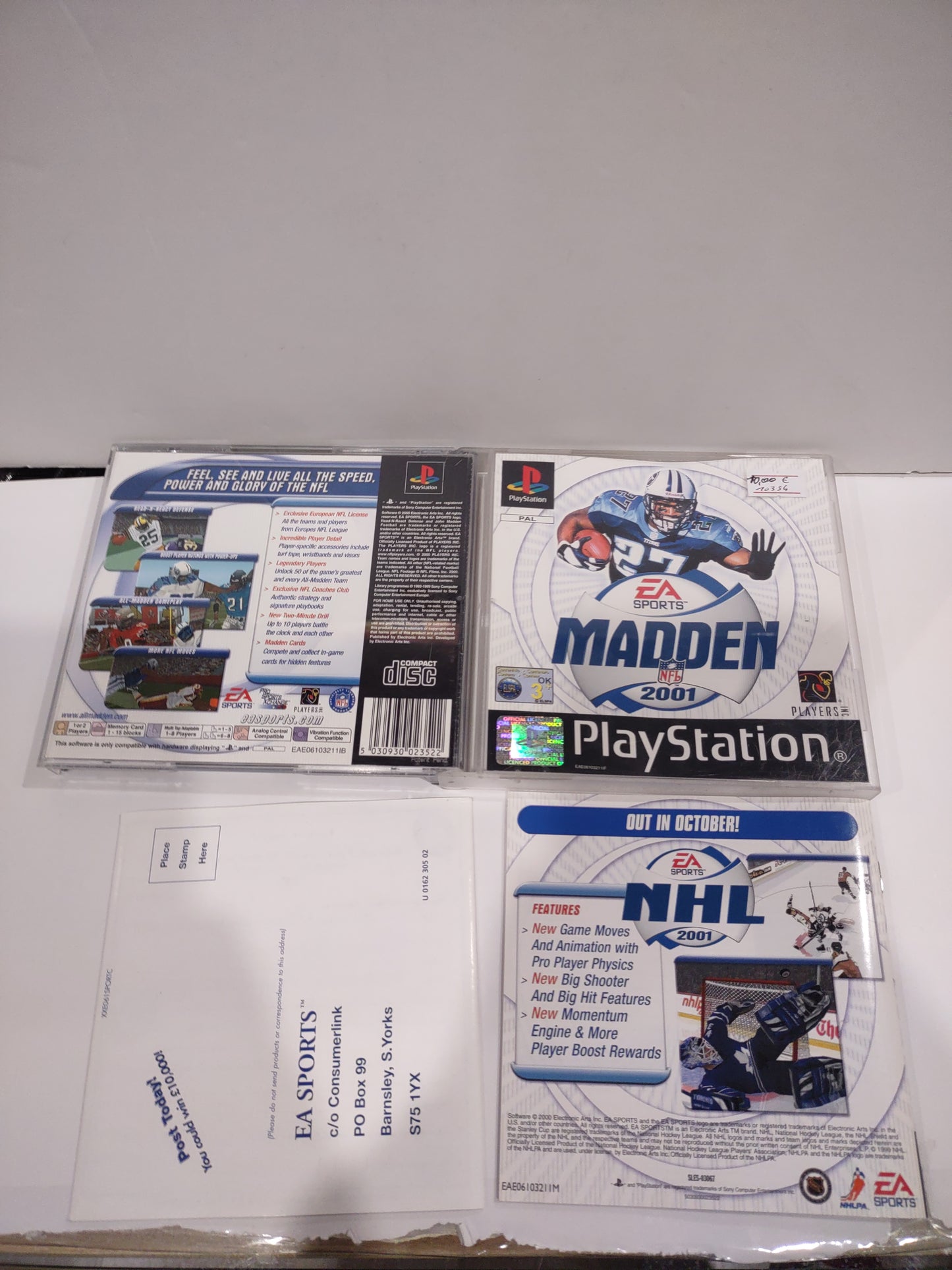 Gioco ps1 PlayStation madden 2001