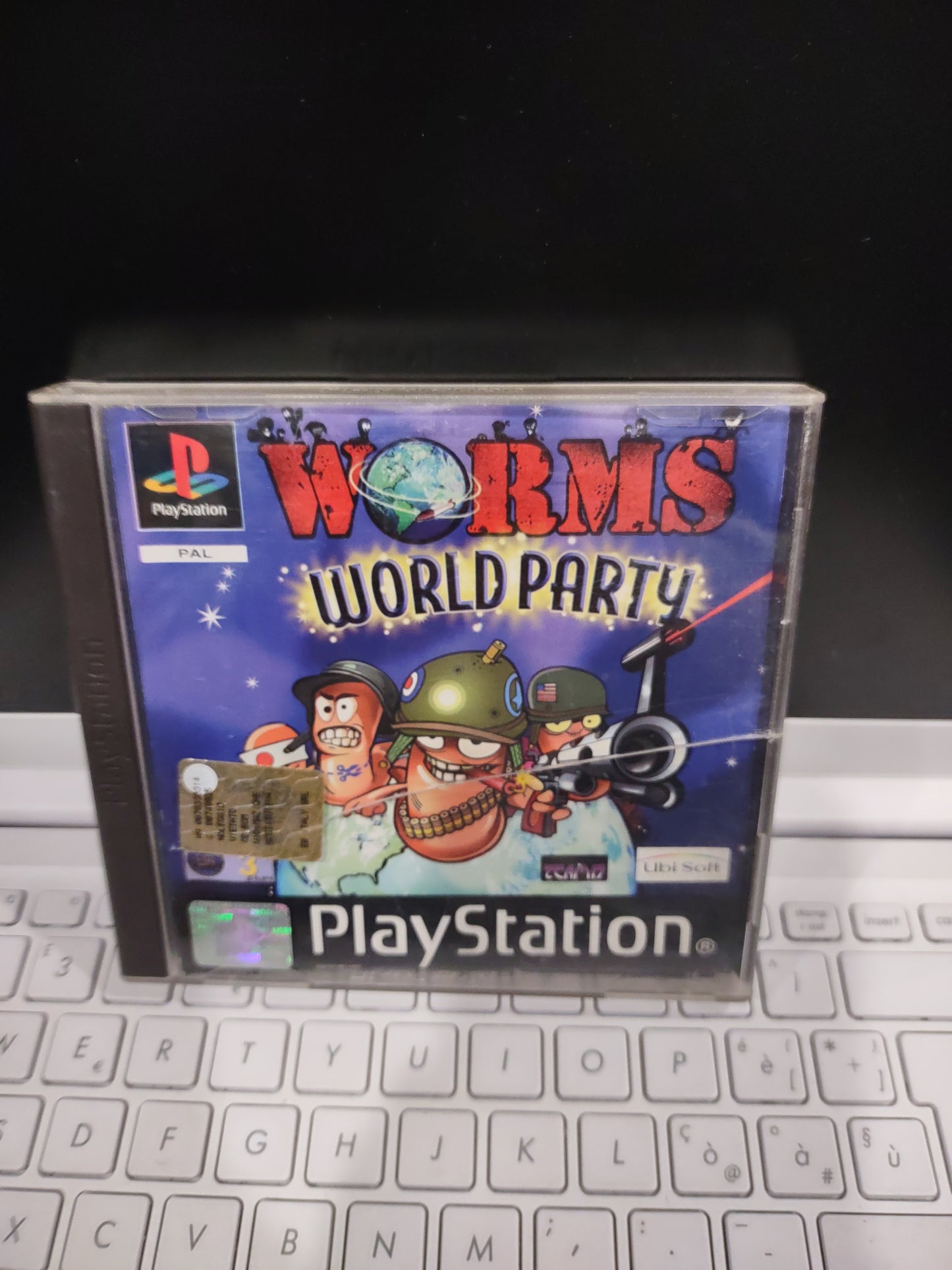 Gioco ps1 PlayStation Worms world party pal
