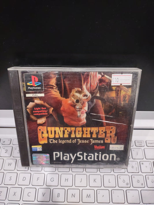 Gioco PS1 PlayStation gunfighter the legend of Jessie James PAL