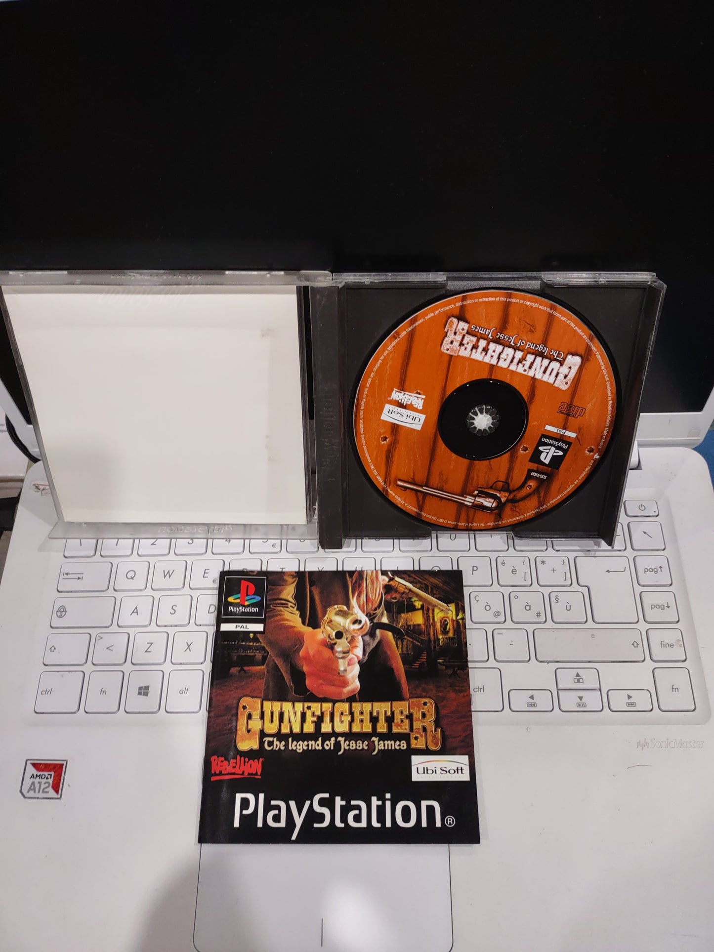 Gioco PS1 PlayStation gunfighter the legend of Jessie James PAL