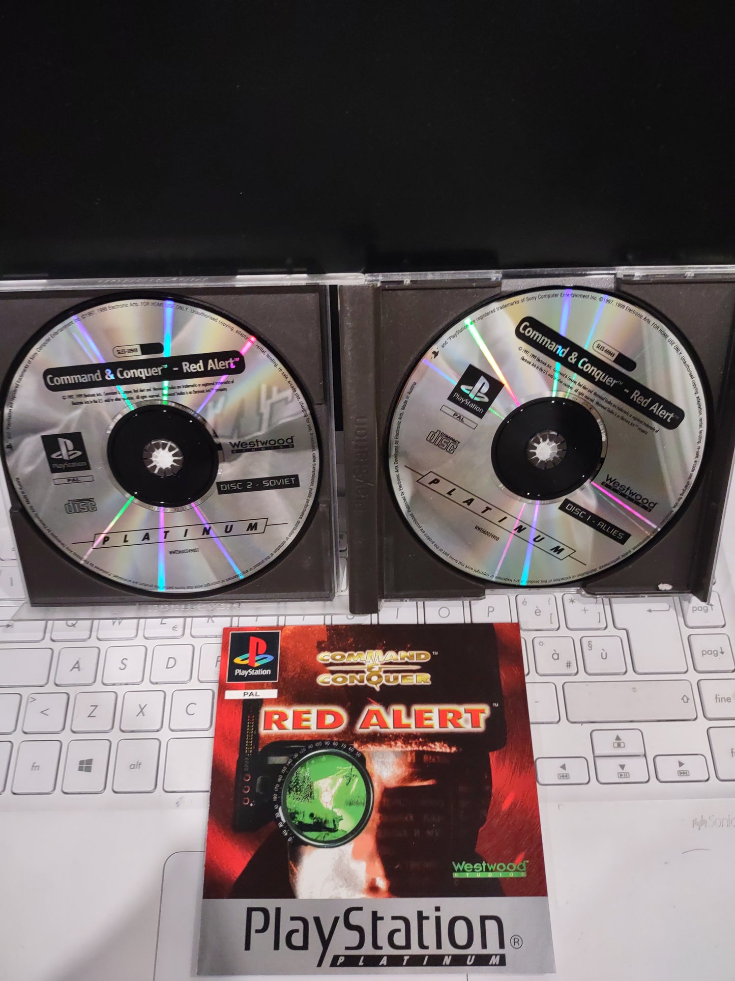 Gioco PS1 PlayStation Platinum command & conquer  Red alert