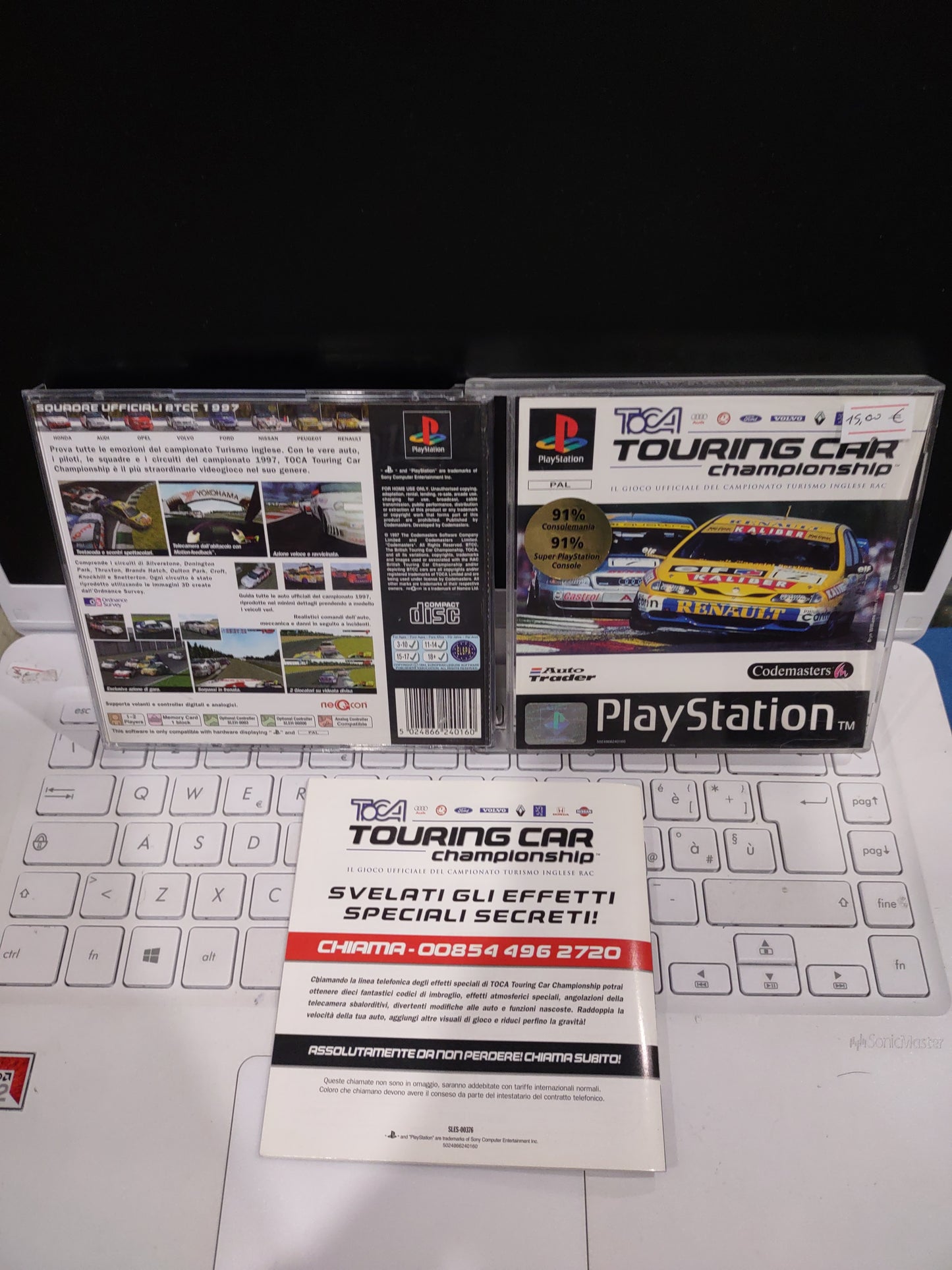 Gioco ps1 PlayStation PAL toca touring car championship