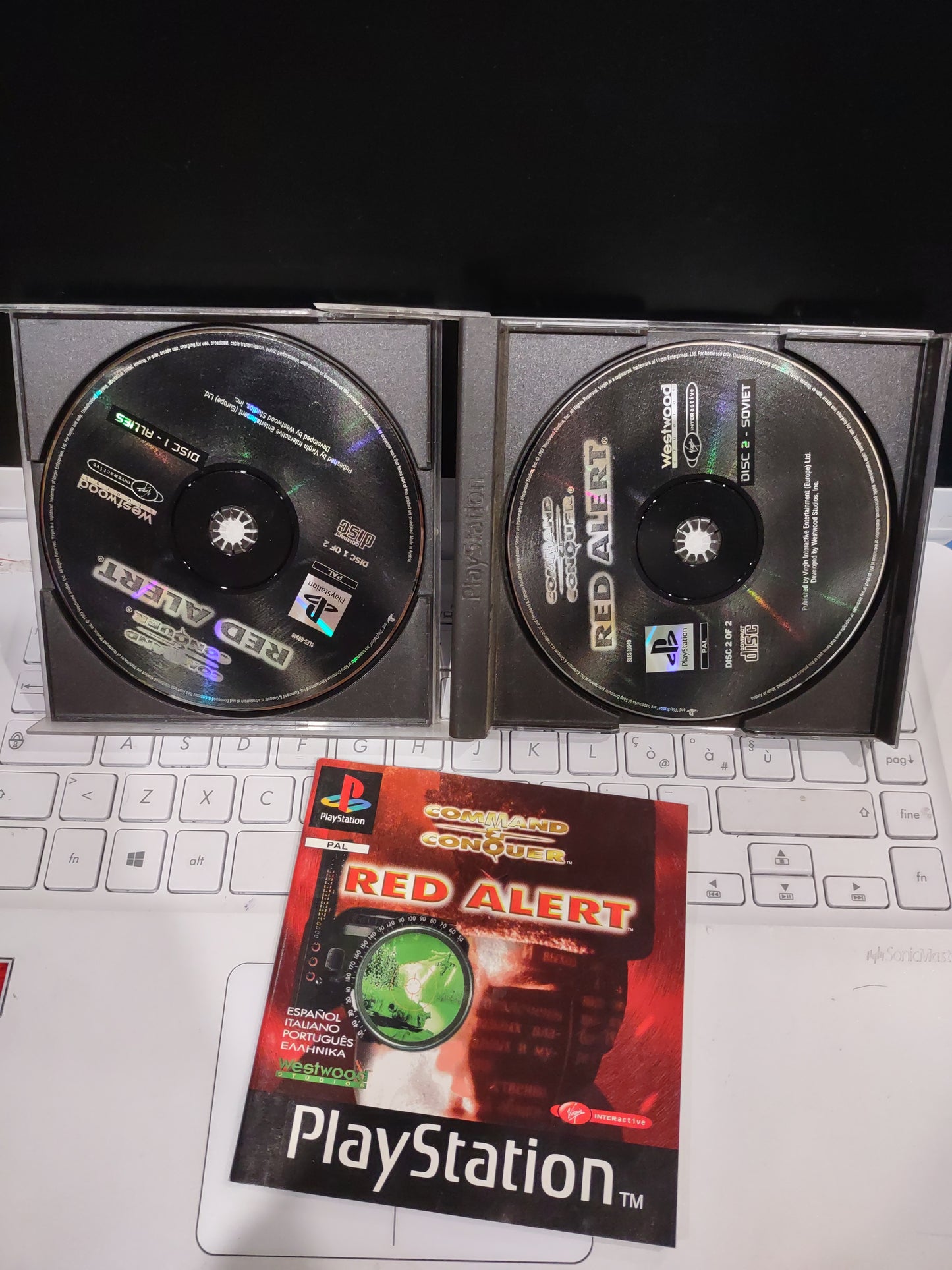 Gioco ps1 PlayStation command & conquer Red alert