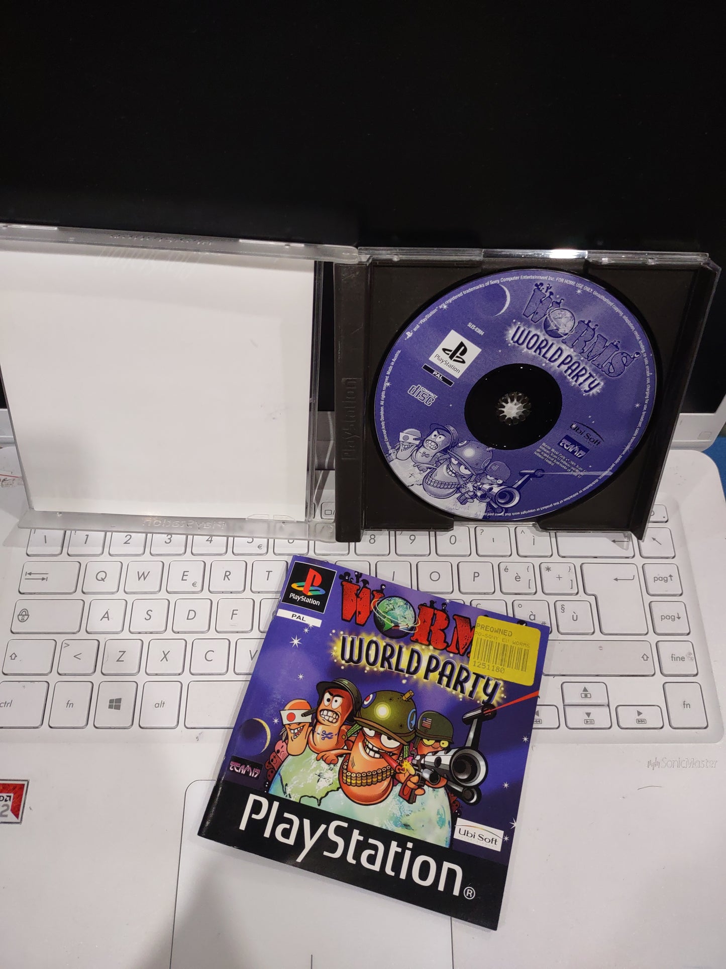 Gioco ps1 PlayStation Worms world party