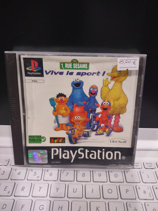 Gioco PS1 PlayStation 1 2 3 sesame street viva lo sport