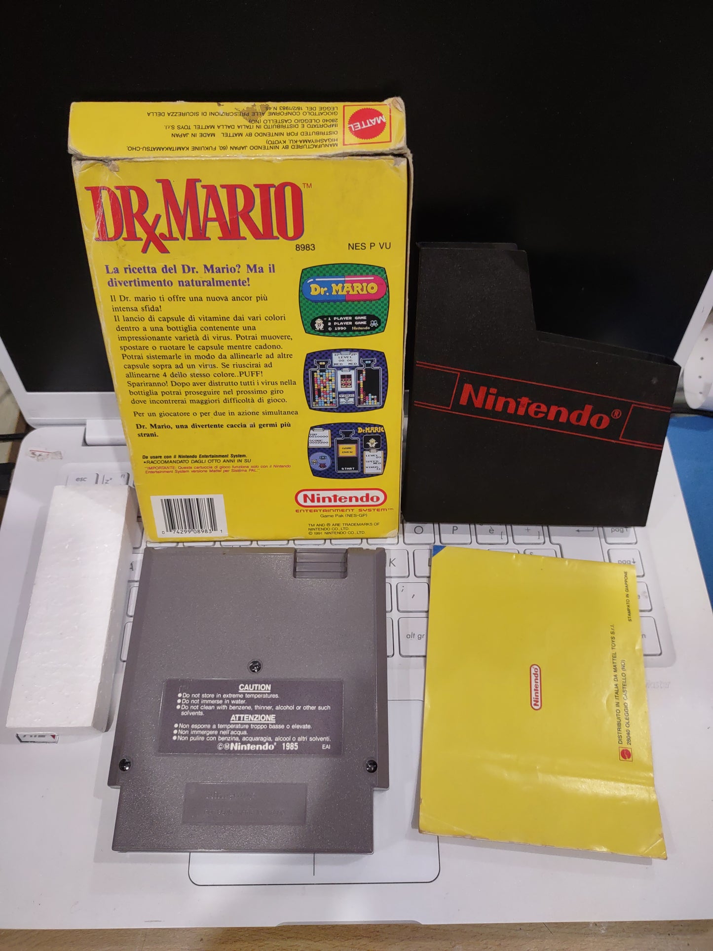 Gioco Nintendo Nes dr x Mario PAL ita 1991