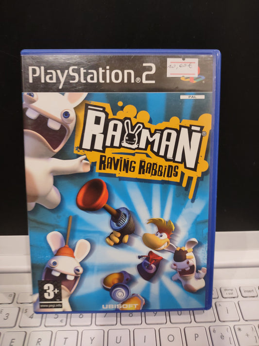 Gioco PS2 PlayStation Rayman raving rabbids PAL