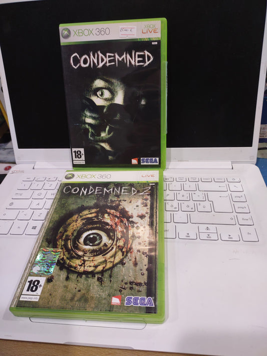 Bundle 2 giochi Xbox 360 condemned 1-2 italiano completi