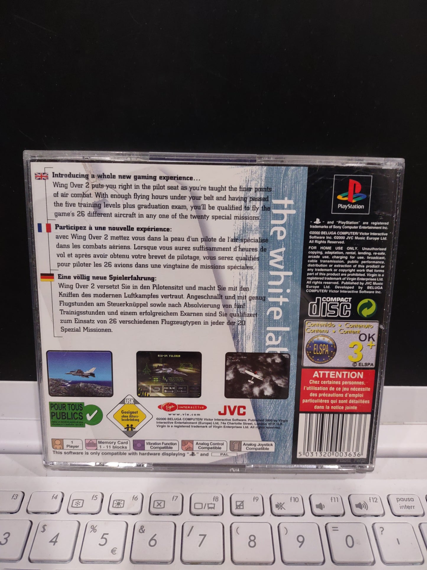 Gioco ps1 PlayStation Wing over 2