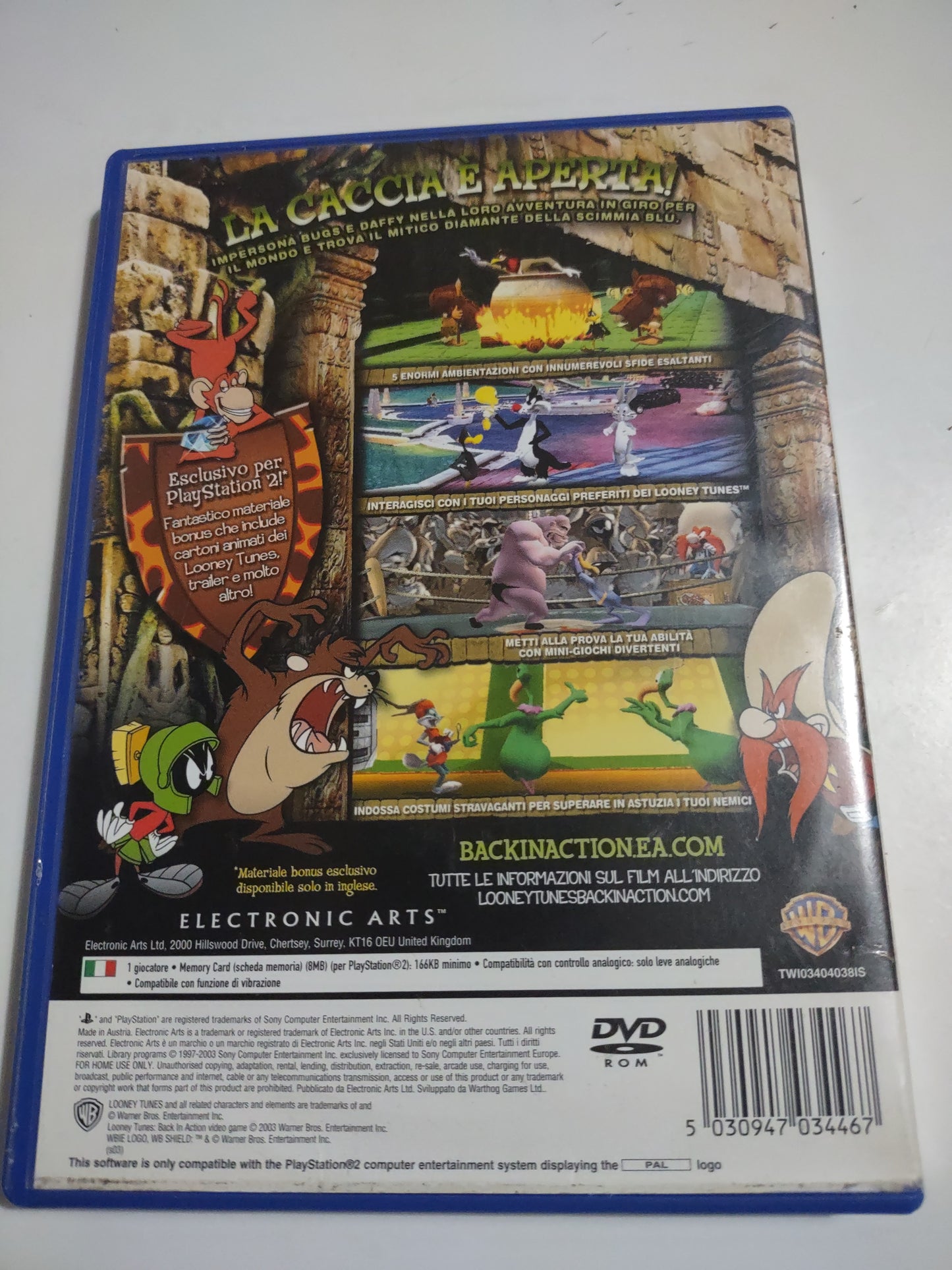 Gioco PlayStation 2 Ps2 Looney tunes back in action