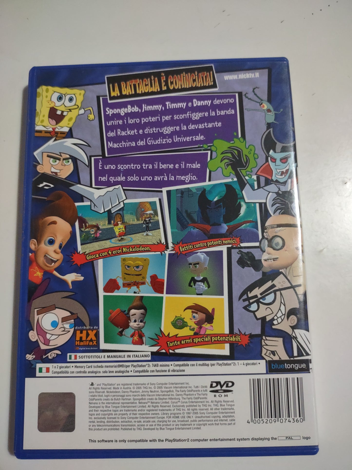 Gioco PlayStation 2 Ps2 Spongebob e i suoi amici tutti per uno , uno per tutti