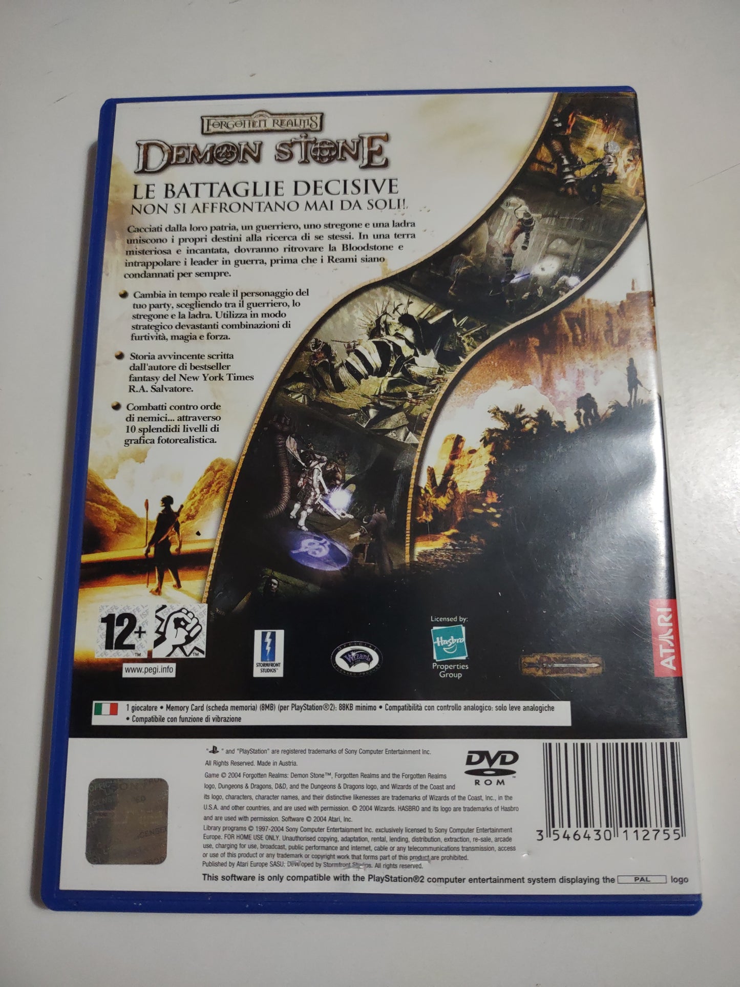 Gioco PlayStation 2 PS2 forgotten realms demon Stone