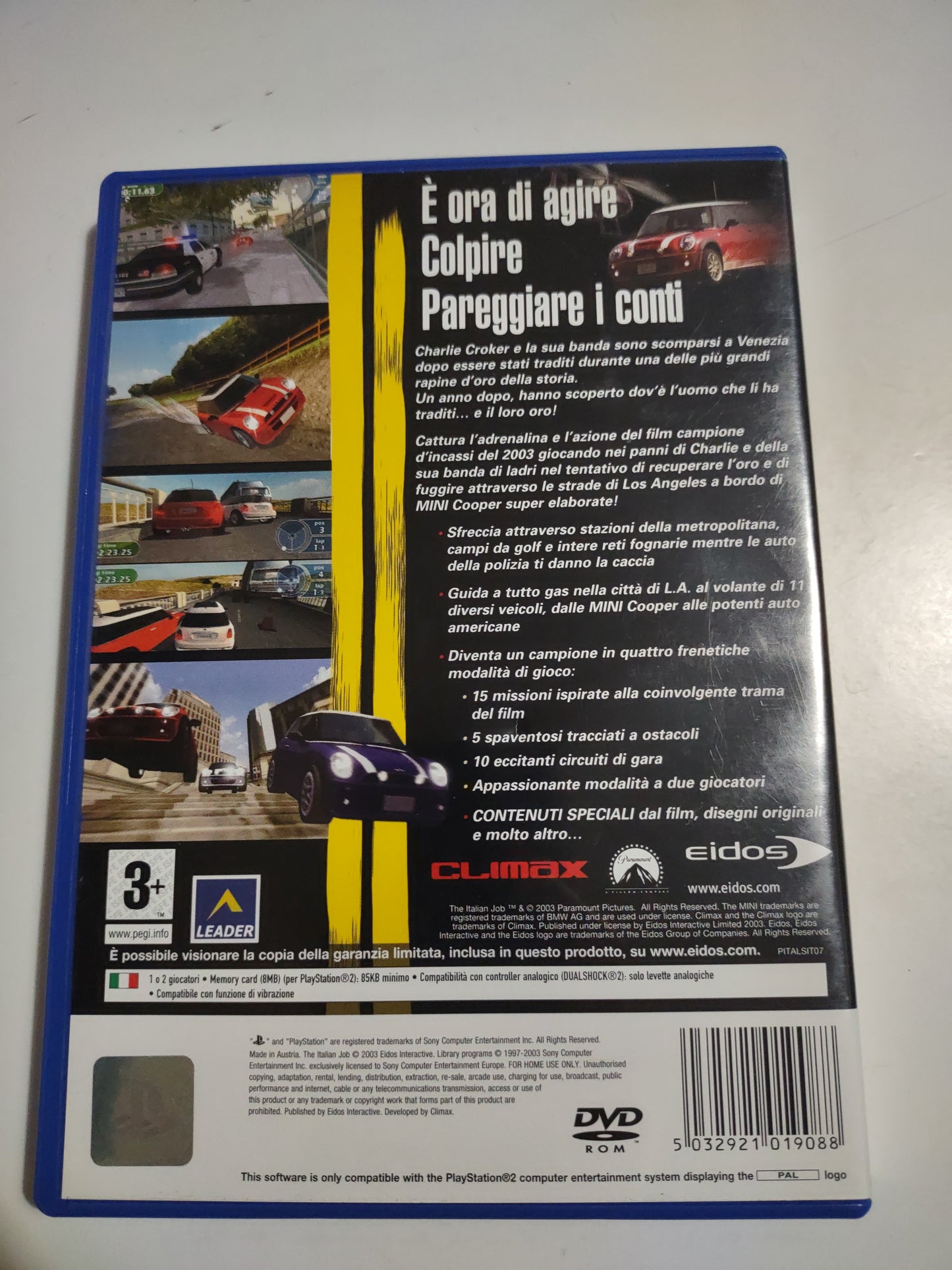 Gioco PlayStation 2 PS2 the italian job