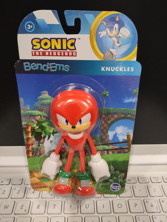 Action figure Sonic the hedgehog personaggio knuckles bendems