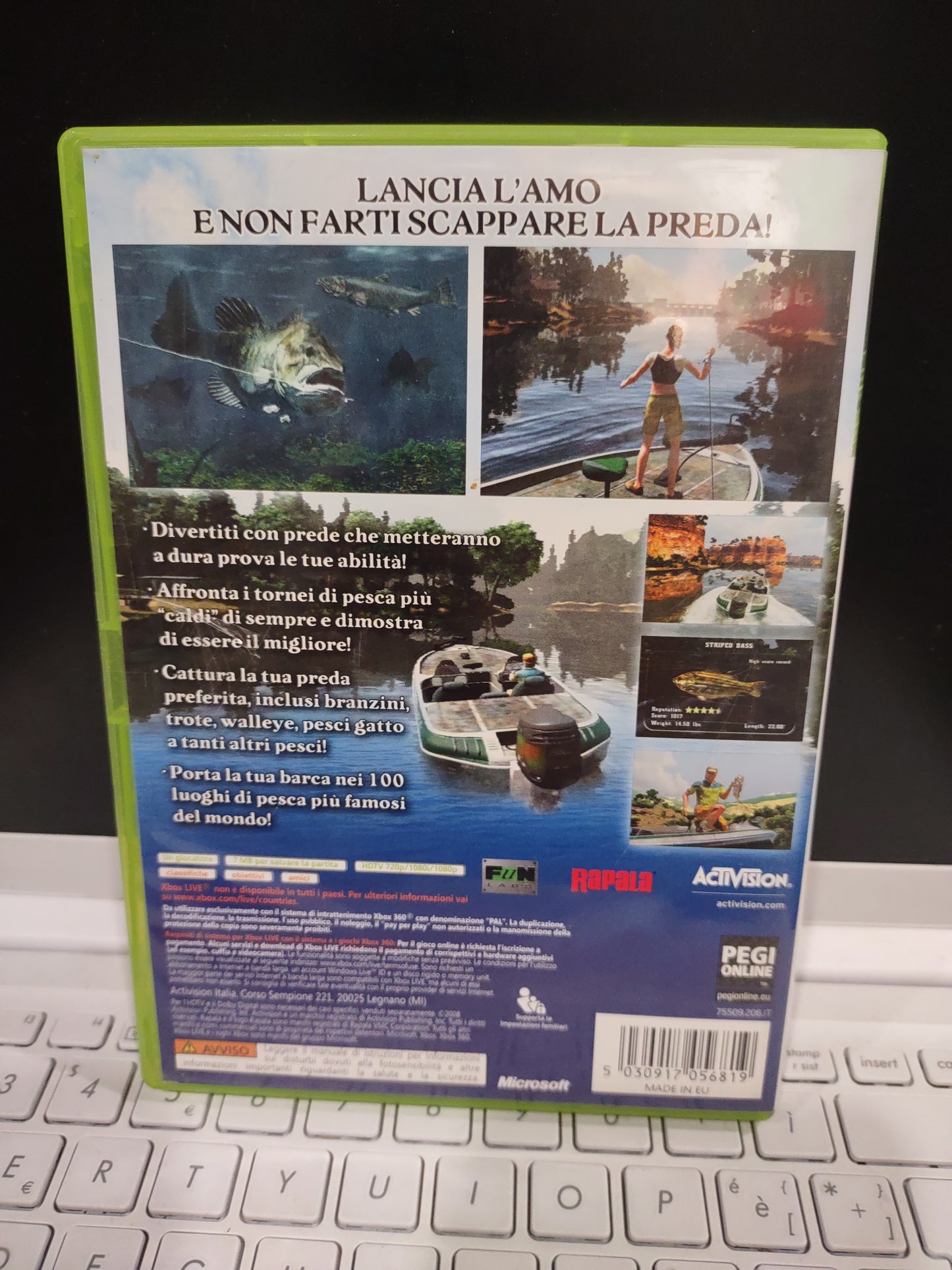 Gioco Xbox 360 rapala fishing frenzy 2009