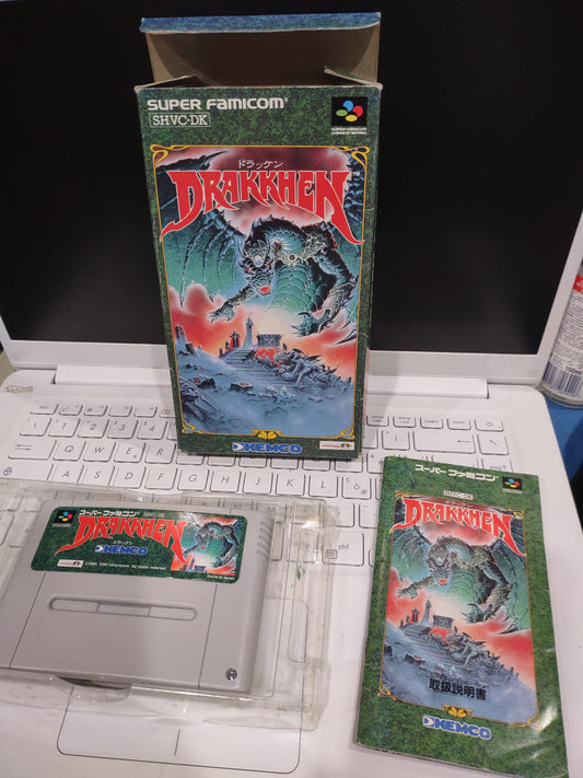 Gioco snes super famicom Nintendo drakkhen