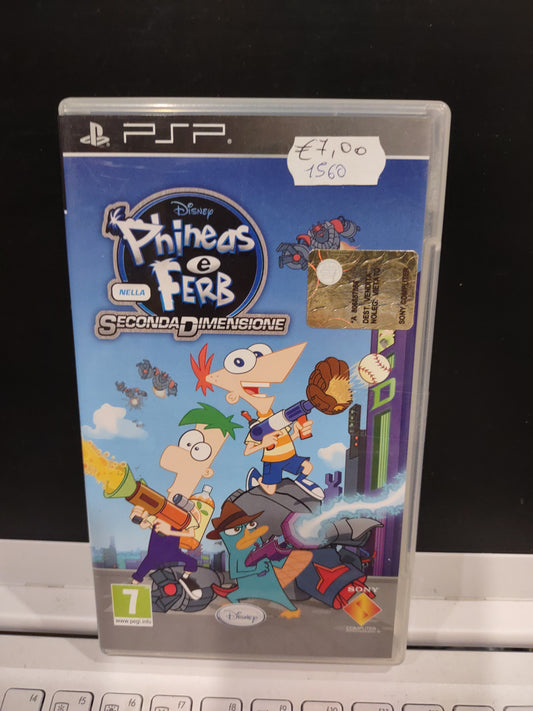 Gioco PSP Playstation Phineas e ferb Nella seconda dimensione