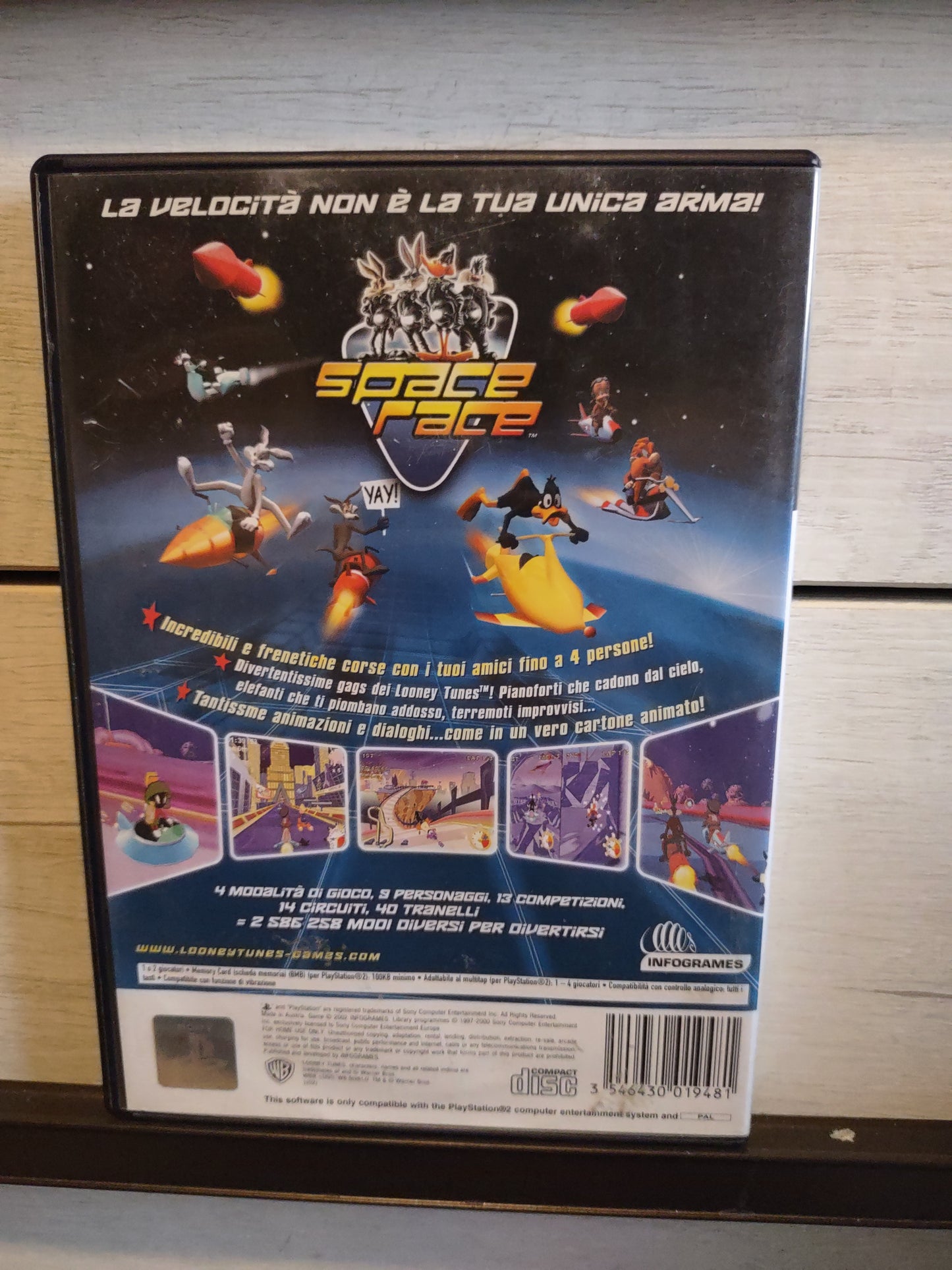 Gioco PS2 PlayStation Looney tunes space race