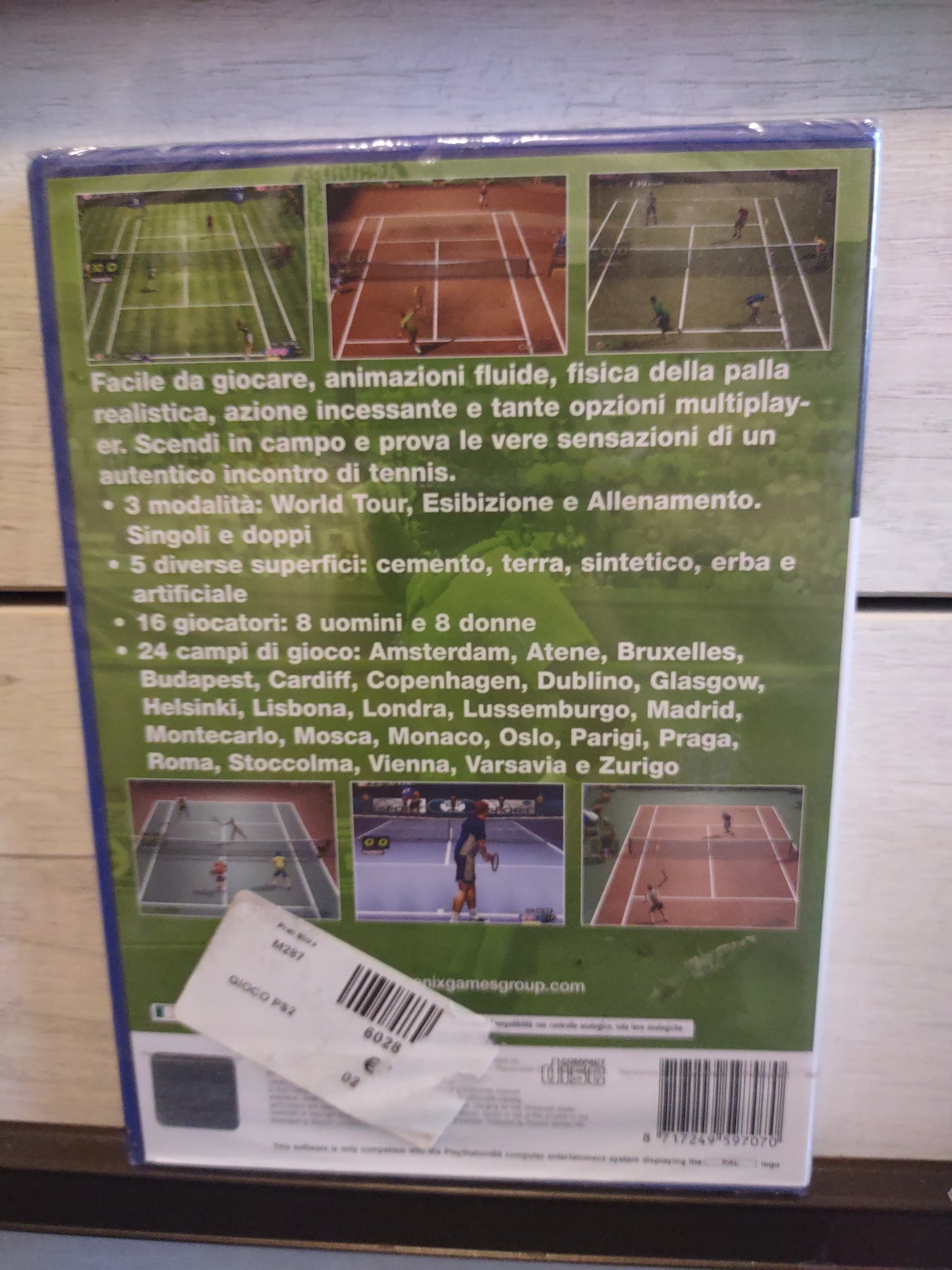 Gioco PS2 PlayStation european tennis Pro sigillato