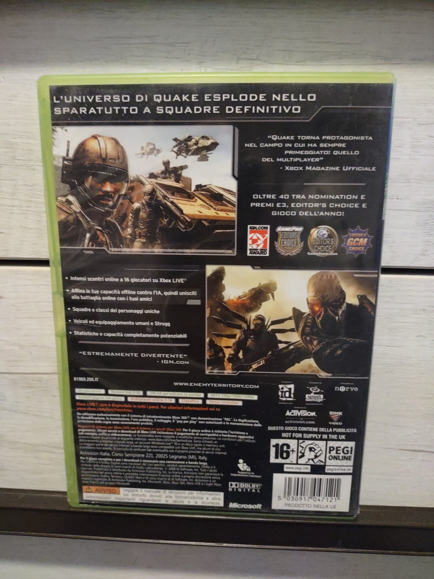 Gioco Xbox 360 enemy Territory Quake Wars