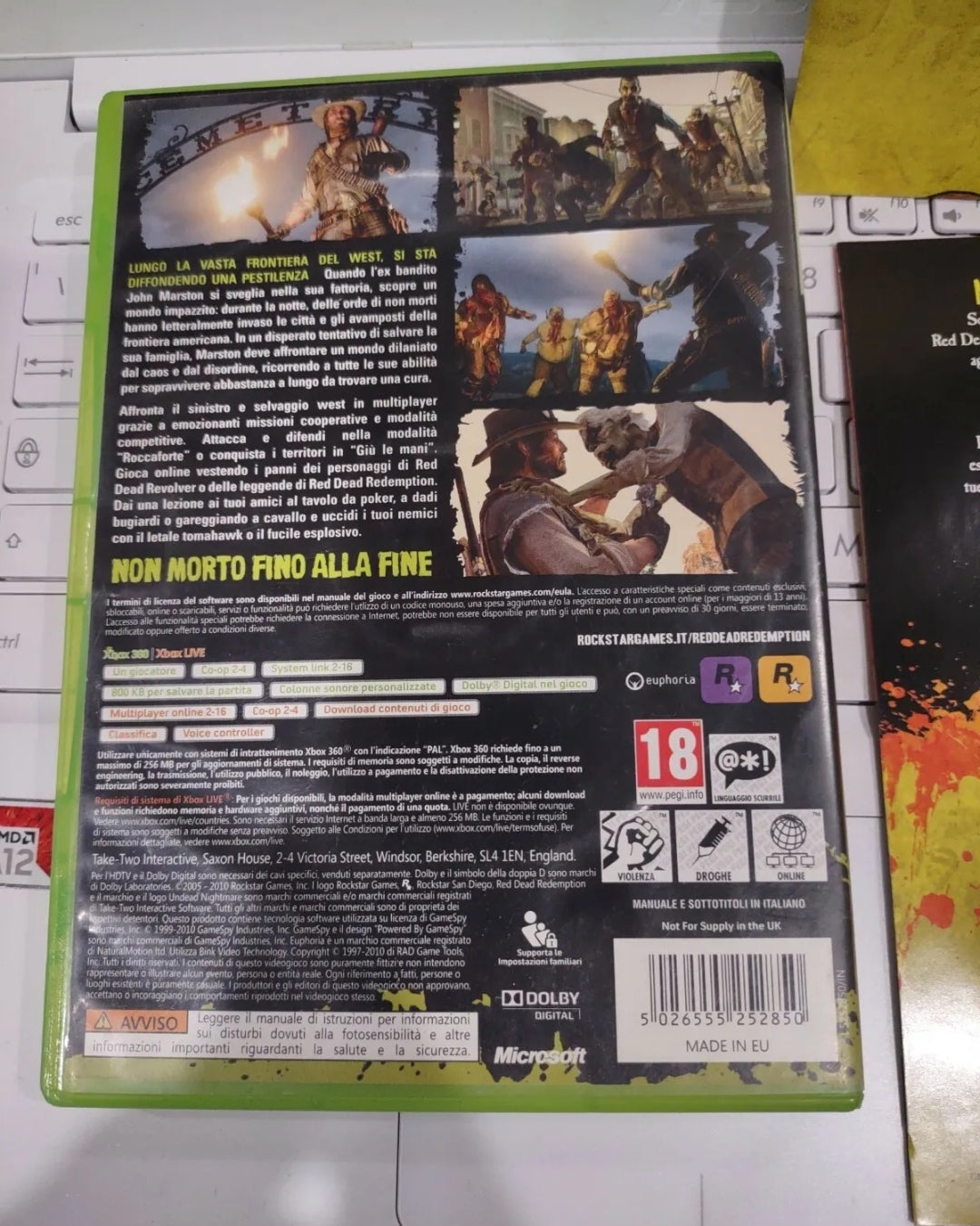 Red Dead Redemption: Undead Nightmare - XBOX 360 - Italiano con mappa