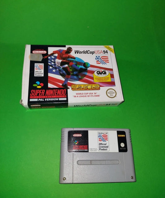 WORLD CUP USA 94 Super Nintendo Versione Europea PAL -BOX E GIOCO SNES