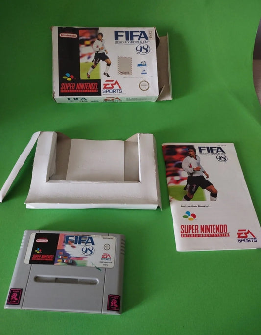 Gioco FIFA 98 World Cup Nintendo Snes supernintemdo completo calcio