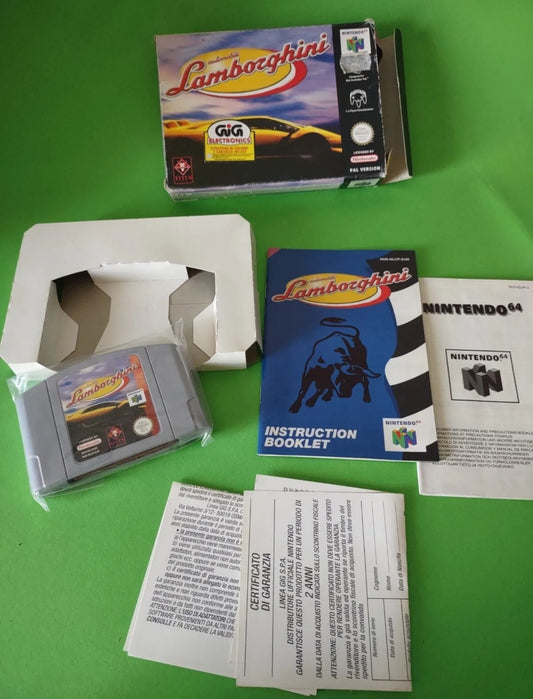 AUTOMOBILI LAMBORGHINI gioco Nintendo 64 Pal version GIG completo