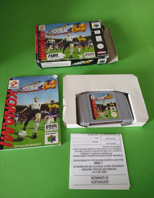 Nintendo 64 Internazionale Superstar Soccer 64 Pal Version Completo