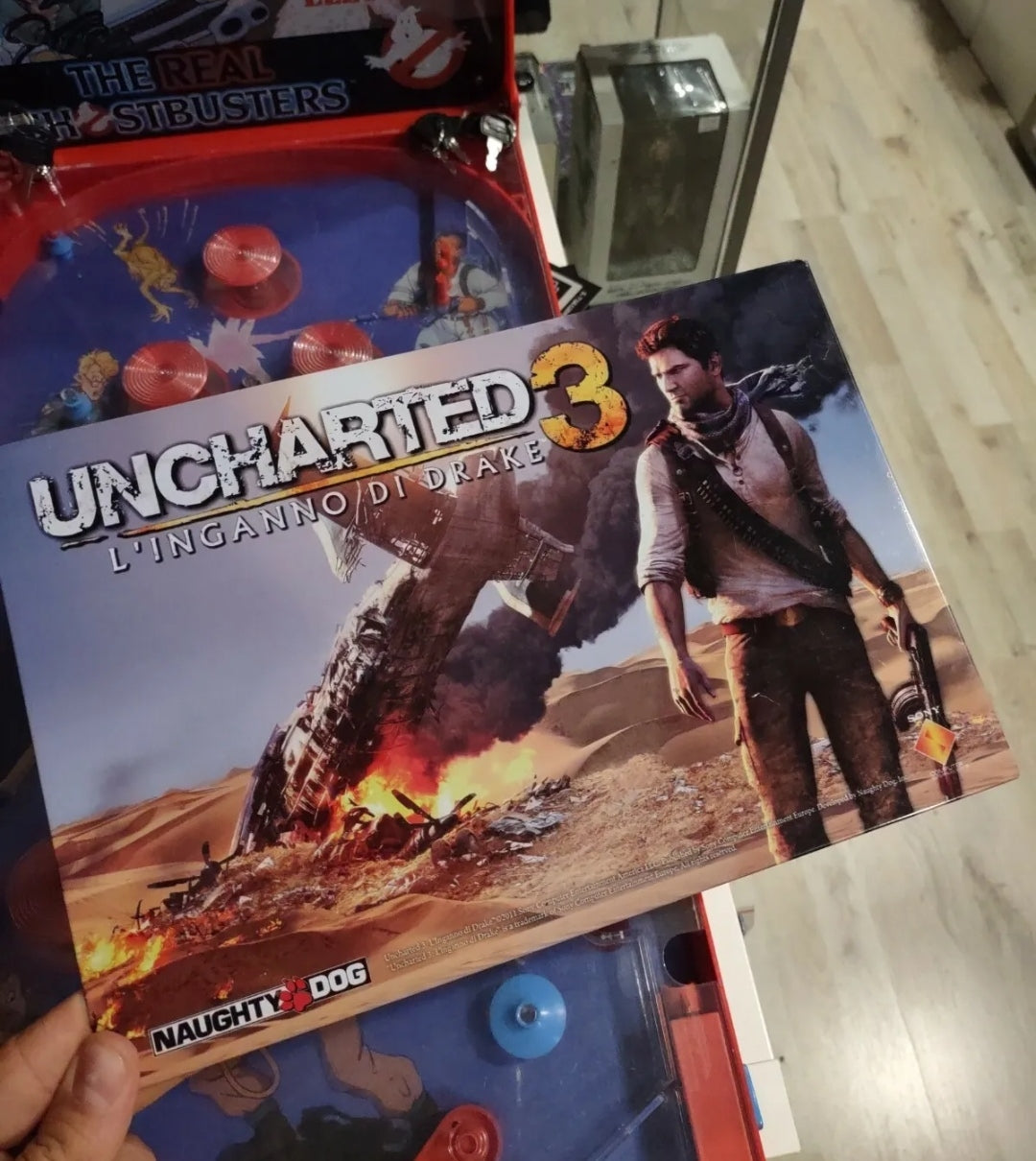Placca Sony Uncharted 3 L'inganno Di Drake Quadro metallo 30x20