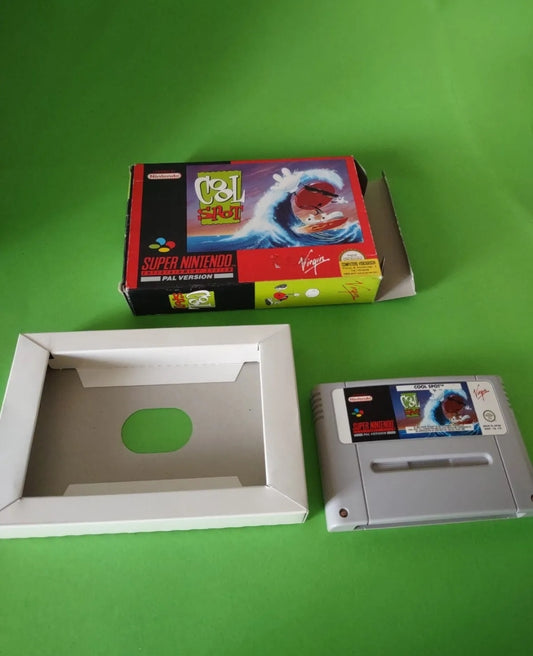 '' COOL  SPOT "  GIOCO PER  SUPER NINTENDO SNES PAL VERSION ITA  no libretto