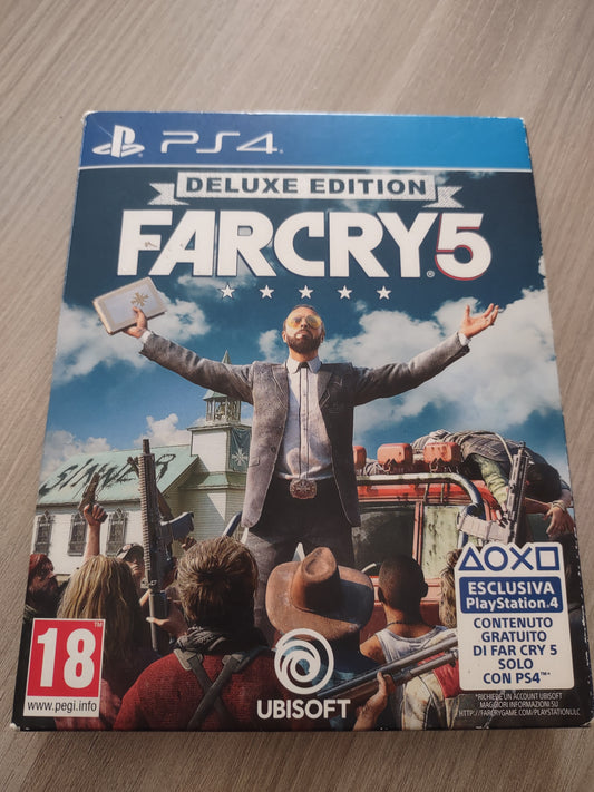 Gioco far cry 5 PS4 Deluxe edition Ubisoft PlayStation 4