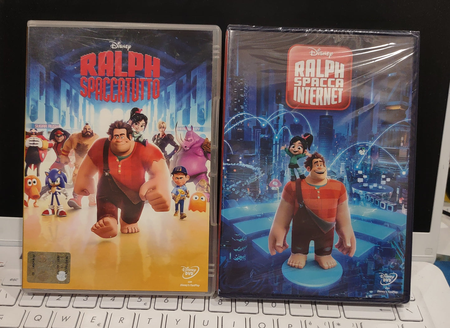 Coppia film Ralph spaccatutto e Ralph spacca internet Disney dvd